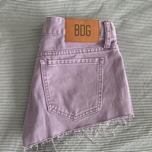 BDG lilac Denim Shorts